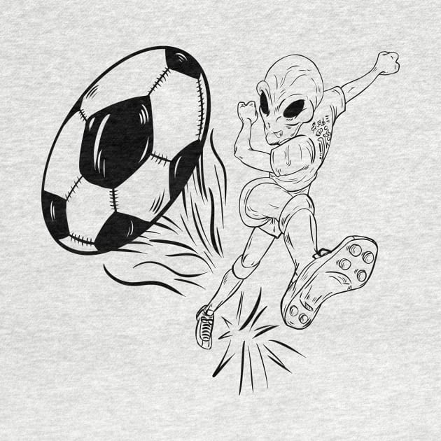 Alien Soccer by miadrawing